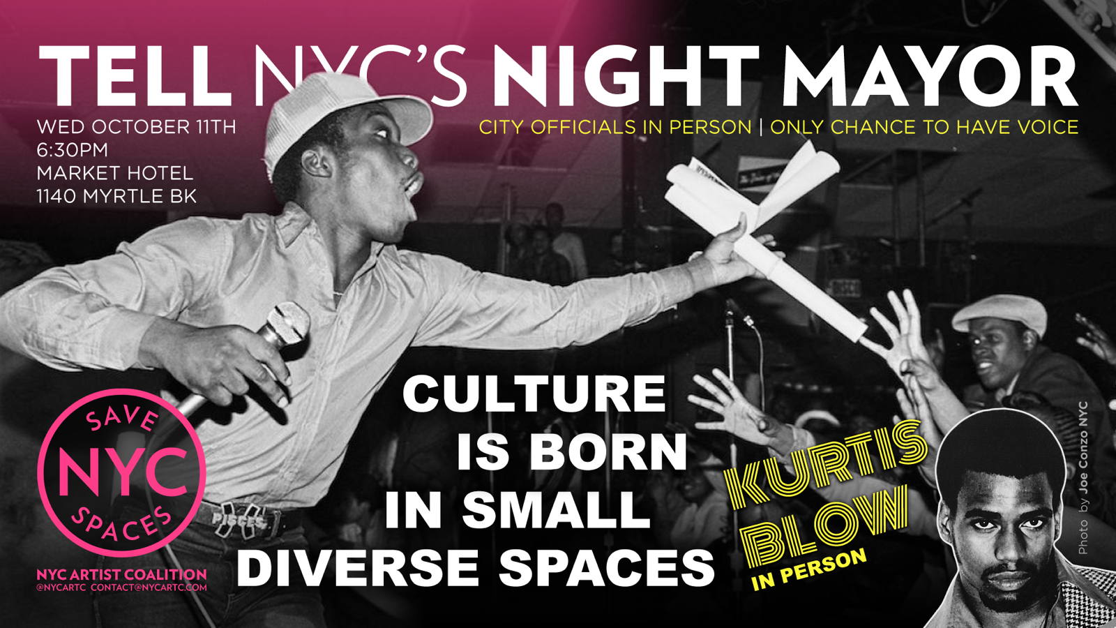 Tell NYC's Night Mayor: Save NYC Spaces